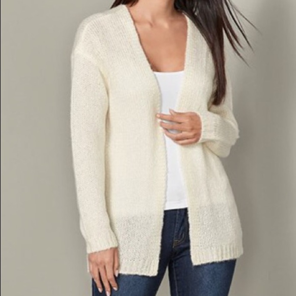Off white knit cardigan